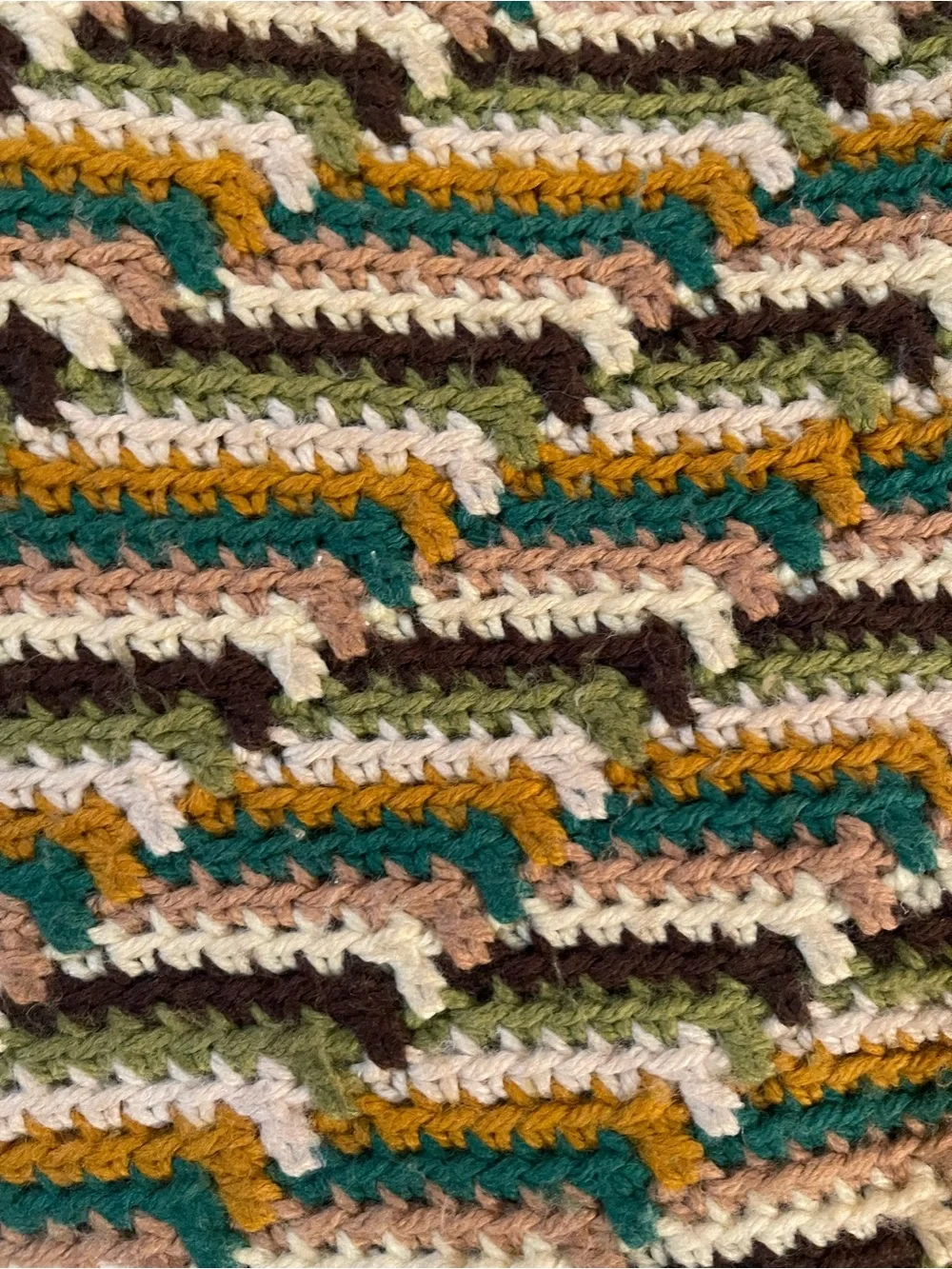 Multicolor Crochet Throw Blanket - Comfort & Texture Queen Size